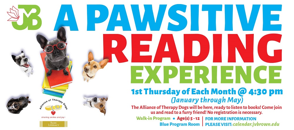 a pawsitive reading experience at jvbrown