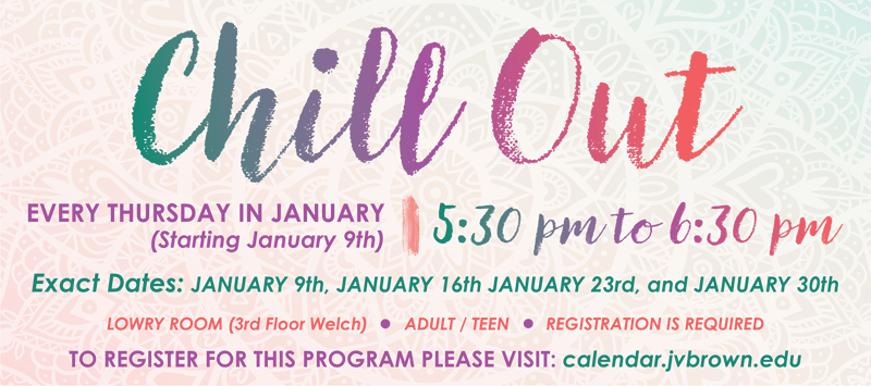 chill out event every thursday