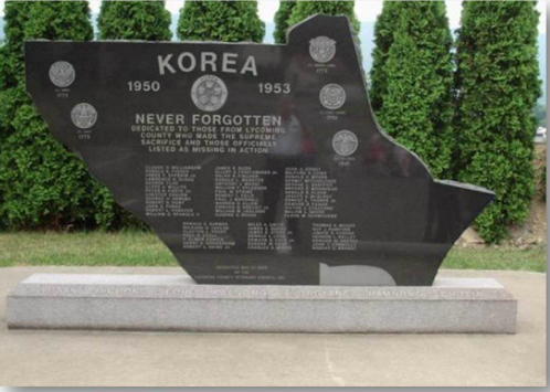 front view of korea memorial