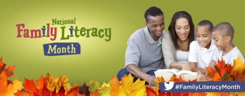 family literacy month banner